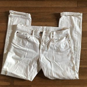 Vintage Gap Slim White Selvedge Denim Men's 33x32